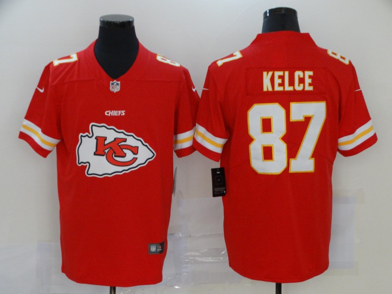 Men's Kansas City Chiefs Travis Kelce #87 Red Jersey